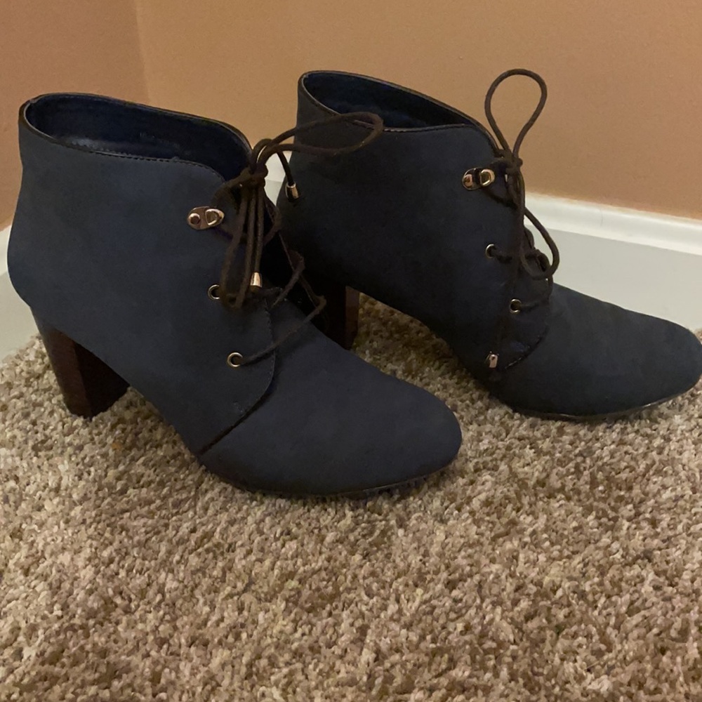Blue Ankle Booties